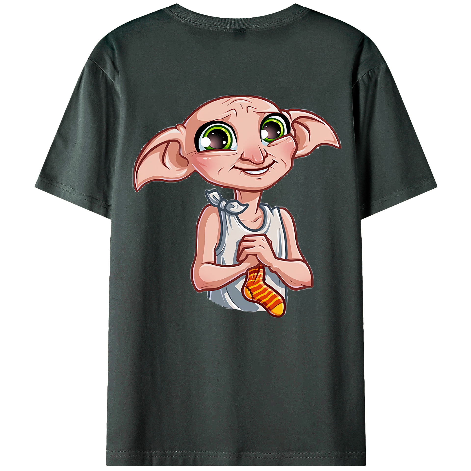 （画像用） Harry Potter ハリー・ポッターシリーズ 綿100％ メンズ半袖Tシャツ（バックプリント） 通気性